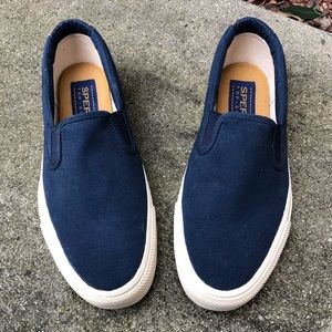 Sperry Top Sider Men’s Canvas Slip On Shoe Sz 8.5